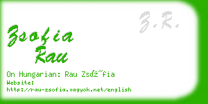 zsofia rau business card